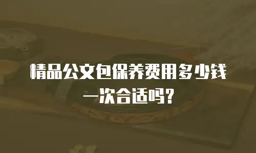 精品公文包保养费用多少钱一次合适吗？