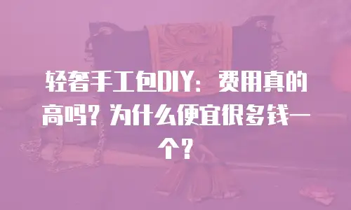 轻奢手工包DIY：费用真的高吗？为什么便宜很多钱一个？