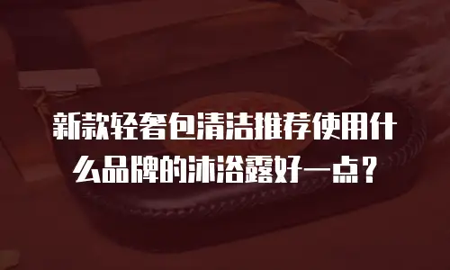 新款轻奢包清洁推荐使用什么品牌的沐浴露好一点？