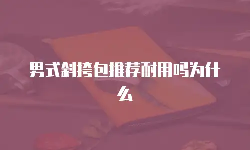 男式斜挎包推荐耐用吗为什么