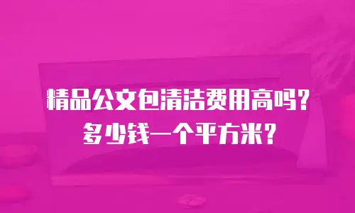 精品公文包清洁费用高吗？多少钱一个平方米？
