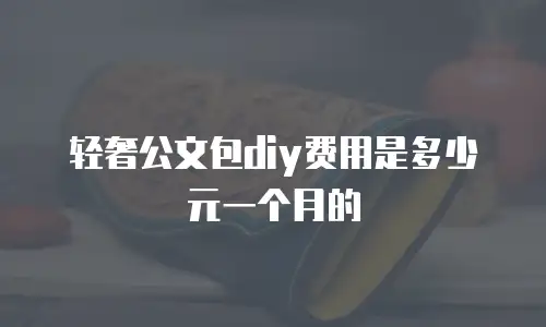 轻奢公文包diy费用是多少元一个月的