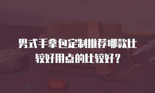 男式手拿包定制推荐哪款比较好用点的比较好？