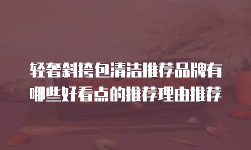 轻奢斜挎包清洁推荐品牌有哪些好看点的推荐理由推荐