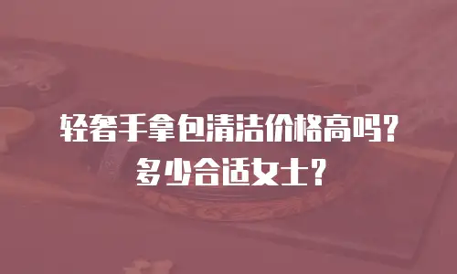 轻奢手拿包清洁价格高吗？多少合适女士？