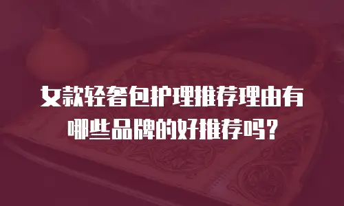女款轻奢包护理推荐理由有哪些品牌的好推荐吗？