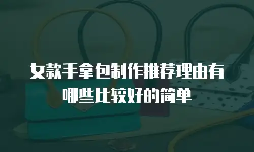 女款手拿包制作推荐理由有哪些比较好的简单