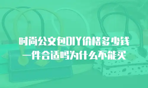 时尚公文包DIY价格多少钱一件合适吗为什么不能买