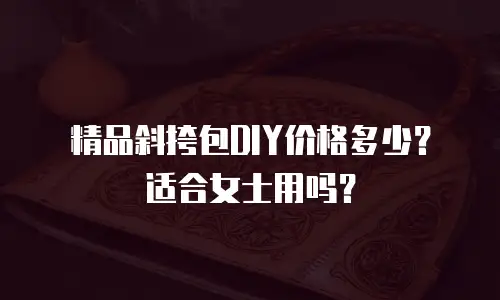 精品斜挎包DIY价格多少？适合女士用吗？