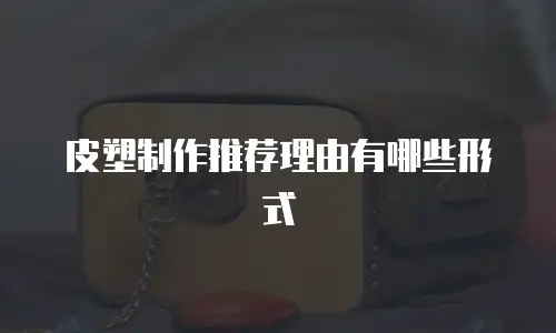 皮塑制作推荐理由有哪些形式