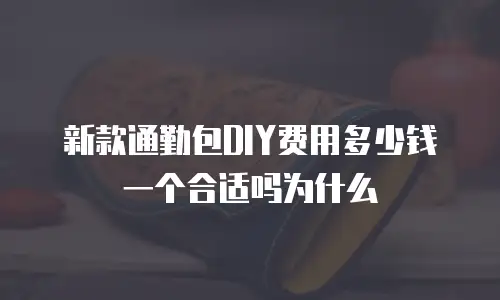 新款通勤包DIY费用多少钱一个合适吗为什么