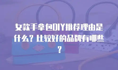 女款手拿包DIY推荐理由是什么？比较好的品牌有哪些？