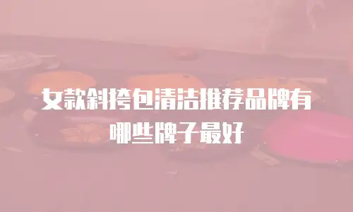 女款斜挎包清洁推荐品牌有哪些牌子最好