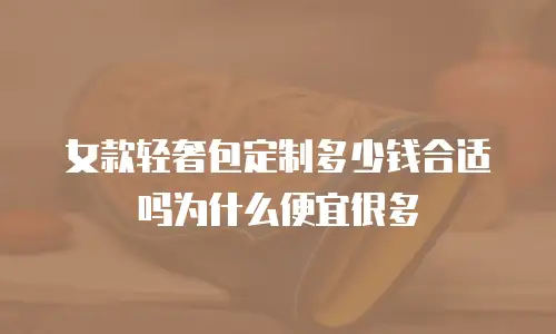 女款轻奢包定制多少钱合适吗为什么便宜很多