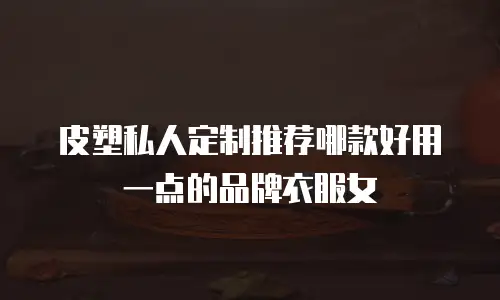 皮塑私人定制推荐哪款好用一点的品牌衣服女