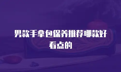 男款手拿包保养推荐哪款好看点的