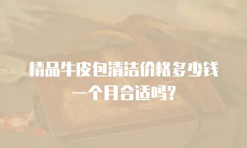 精品牛皮包清洁价格多少钱一个月合适吗？