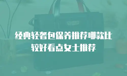 经典轻奢包保养推荐哪款比较好看点女士推荐
