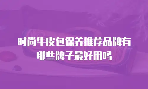 时尚牛皮包保养推荐品牌有哪些牌子最好用吗