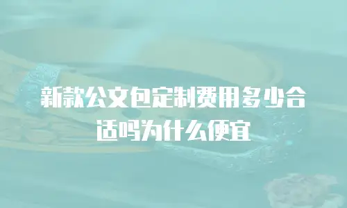 新款公文包定制费用多少合适吗为什么便宜
