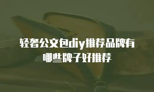 轻奢公文包diy推荐品牌有哪些牌子好推荐