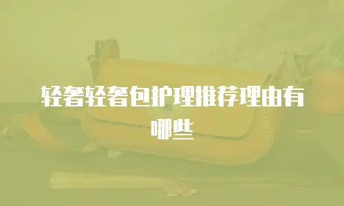 轻奢轻奢包护理推荐理由有哪些