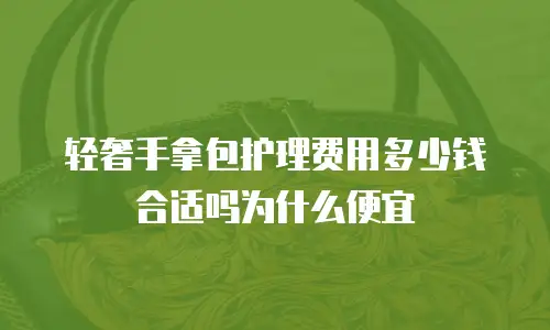 轻奢手拿包护理费用多少钱合适吗为什么便宜