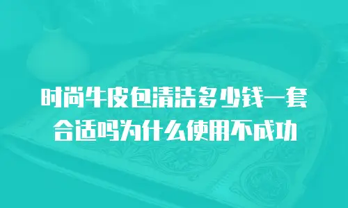 时尚牛皮包清洁多少钱一套合适吗为什么使用不成功