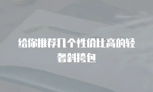 给你推荐几个性价比高的轻奢斜挎包