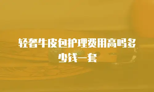 轻奢牛皮包护理费用高吗多少钱一套