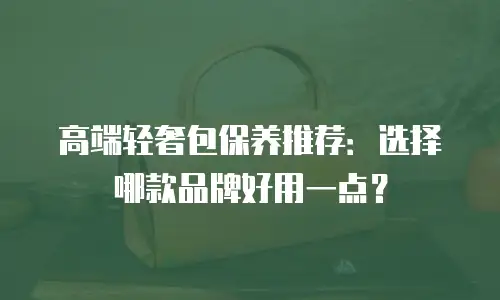 高端轻奢包保养推荐：选择哪款品牌好用一点？