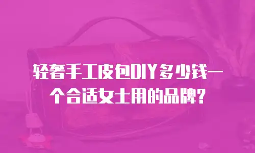 轻奢手工皮包DIY多少钱一个合适女士用的品牌？