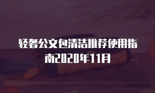 轻奢公文包清洁推荐使用指南2020年11月