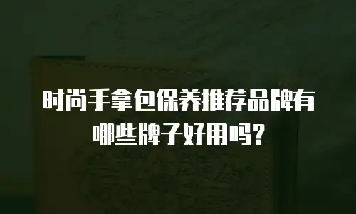 时尚手拿包保养推荐品牌有哪些牌子好用吗？