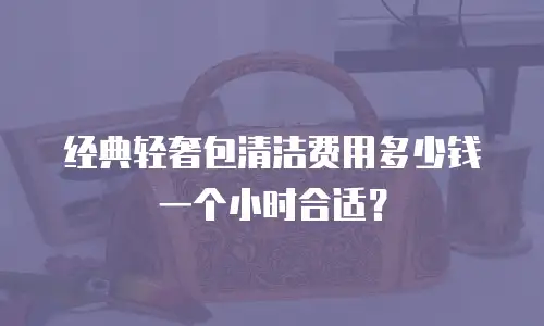 经典轻奢包清洁费用多少钱一个小时合适？