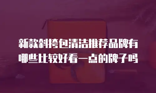 新款斜挎包清洁推荐品牌有哪些比较好看一点的牌子吗