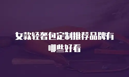 女款轻奢包定制推荐品牌有哪些好看
