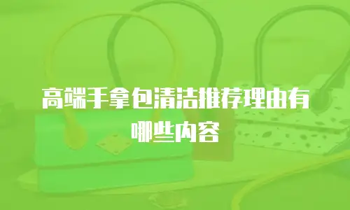 高端手拿包清洁推荐理由有哪些内容