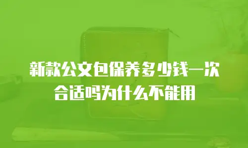 新款公文包保养多少钱一次合适吗为什么不能用