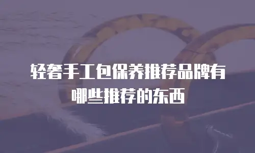 轻奢手工包保养推荐品牌有哪些推荐的东西