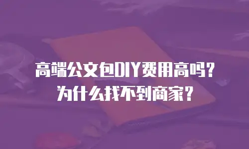 高端公文包DIY费用高吗？为什么找不到商家？
