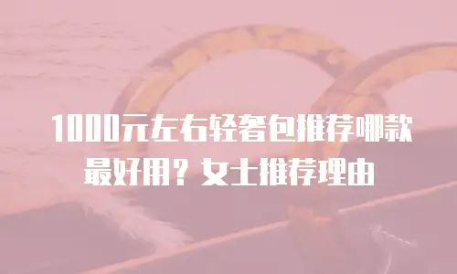 1000元左右轻奢包推荐哪款最好用？女士推荐理由