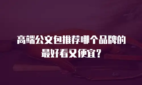 高端公文包推荐哪个品牌的最好看又便宜？