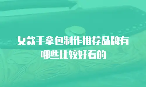 女款手拿包制作推荐品牌有哪些比较好看的