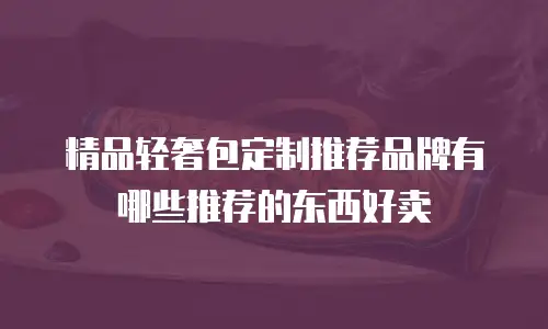 精品轻奢包定制推荐品牌有哪些推荐的东西好卖