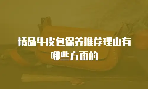 精品牛皮包保养推荐理由有哪些方面的