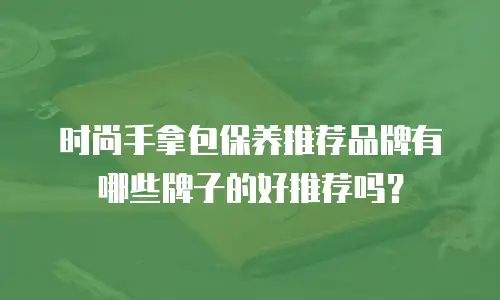 时尚手拿包保养推荐品牌有哪些牌子的好推荐吗？