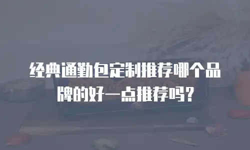 经典通勤包定制推荐哪个品牌的好一点推荐吗？