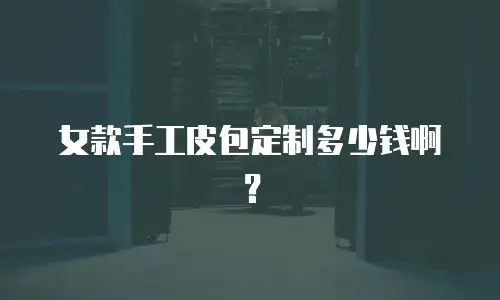 女款手工皮包定制多少钱啊？