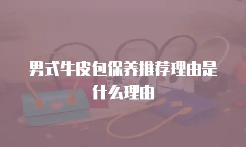 男式牛皮包保养推荐理由是什么理由